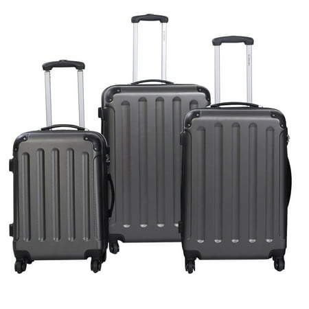 New Quality 3 Pcs Luggage Travel Set Bag ABS+PC Trolley Suitcase