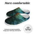 thumbnail image 6 of Lsque Red And Blue Fire Peacock Pattern Womens Comfort Cotton on Scuff With Memory Foam and Anti-skid Sole Slipper-40/41, 6 of 7