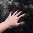 thumbnail image 5 of YEERSWAG Shag Area Rug, 5 x 8 ft Ultra Soft Fluffy Area Rug for Living Room Bedroom Indoor Carpet, Black, 5 of 11