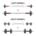 thumbnail image 2 of Nice C Adjustable Dumbbell Set, 22/33/44/66/105 Lbs. Metal Barbell 2 in 1 Weight Pair, Anti-Slip Handle, All-Purpose, Home, Gym, Office, Fitness (Barbell 22 Lb. or 10 Lb. Dumbbell Pair), 2 of 6