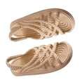 thumbnail image 4 of Sandalias de suela gruesa de verano para mujer Ticfox color caqui 36-37, 4 of 12