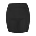thumbnail image 5 of Kcocoo Fashion Women Stretch Tight Sexy Skirt Solid High Waist Short Slim Mini Skirts Polyester Black L, 5 of 9
