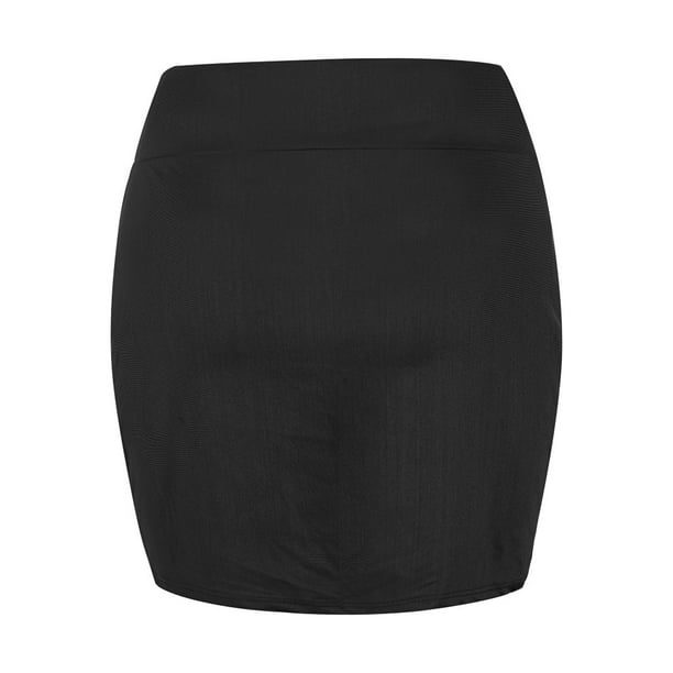 WTXUE Skirts for Women, Women Stretch Tight Skirt Solid High Waist