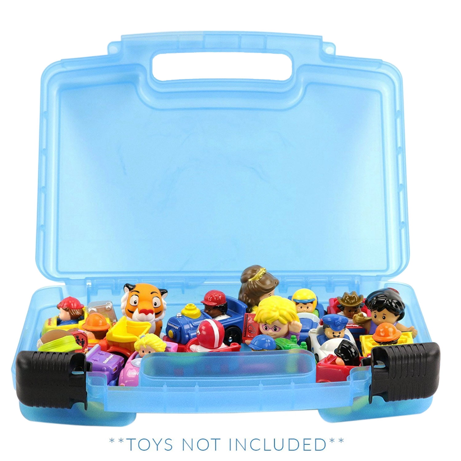Little People Case, Toy Storage Carrying Box. Figures Playset Organizer. Accessories For Kids by