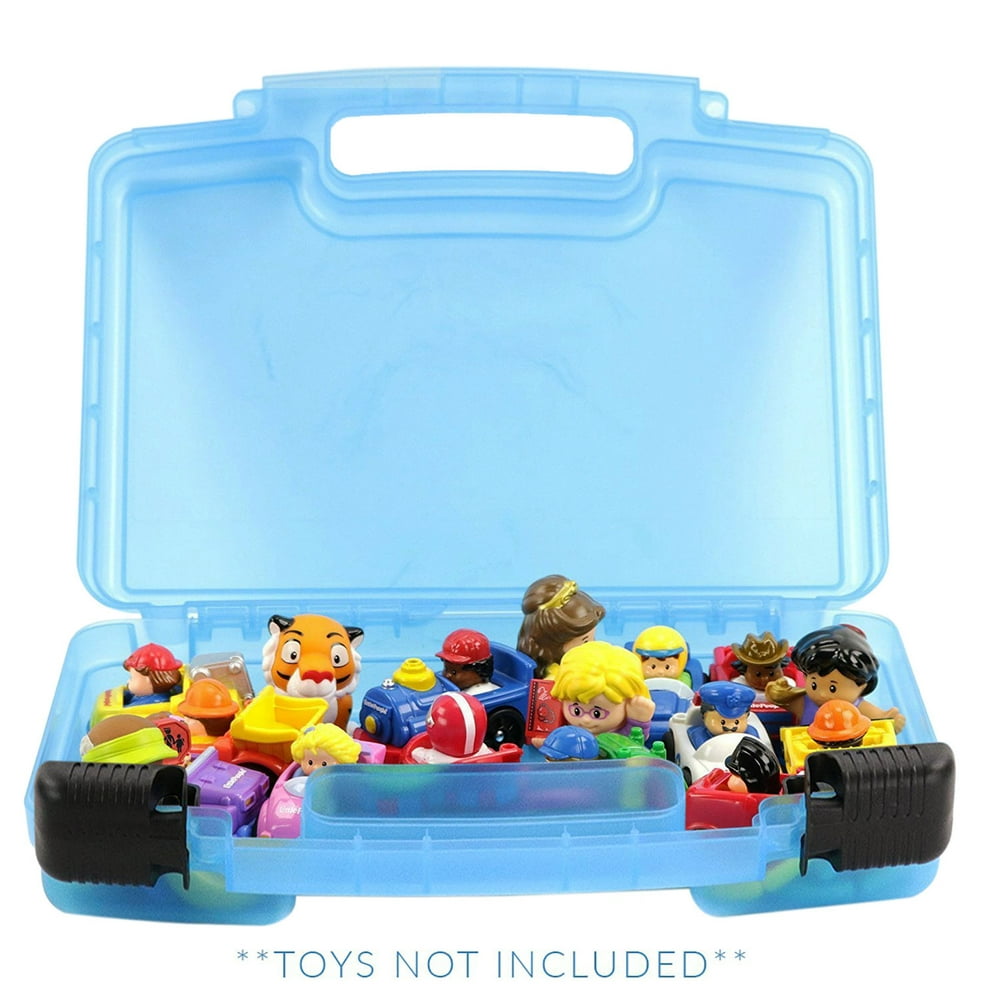 Little People Case, Toy Storage Carrying Box. Figures Playset Organizer