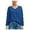 Blue, variant on Womens Long Sleeve Tops Oversized T Shirts V Neck Tunic Tops Soft Causal Loose Blouse T Shirts Women Large Long Sleeve Layering Shirts for Women Womens Turtleneck Shirts Long Sleeve Women S