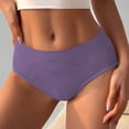 thumbnail image 5 of Panties for Women,Fashion Low Waist Striped Briefs for Women Soft Lace Trim Comfortable Underwear Everyday Wear,Womens Underwear,Purple,S, 5 of 6