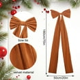 thumbnail image 6 of 20 x 71 Inches Christmas Extra Large Velvet Bows Christmas Tree Topper Decor Giant Xmas Tree Toppers Bows for Home Wreath Wall Backdrop Birthday Wedding Party Decorations, 6 of 7