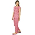 thumbnail image 4 of Bimba Cotton Night Wear Pajama Set Short Sleeve Shirt with Pyjamas Night Suit, 4 of 6