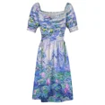 thumbnail image 5 of Claude Monet Water Lilies Short-Sleeved Dress woman dress womans clothing prom dresses 2025, 5 of 7