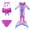 Pattern DH62-74, variant on Girls Mermaid Tail Kids Mermaid Swimsuits Sea Costume 11-12Years