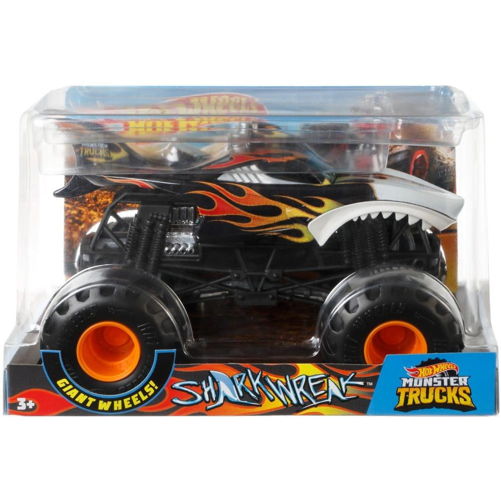 Hot Wheels Monster Trucks Shark Wreak, Oversized 1:24 Scale Die cast