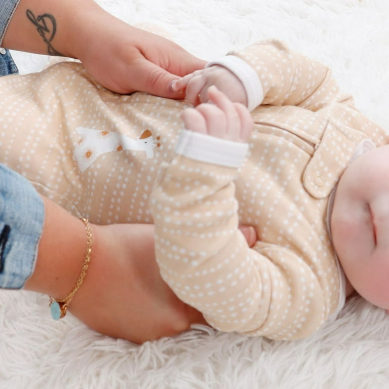 The Peanutshell Serene Safari Baby Bodysuit Sleeper 3-Pack photo 4
