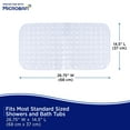 thumbnail image 3 of Kenney Microban Protected Bubble Bath Mat, 26.75" L x 14.5" W, White, 3 of 7