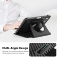 thumbnail image 5 of FJLBDE Case for iPad Mini 7 A17 Pro 2024/Mini 6 2021 8.3 Inch 7th/6th Gen, 360 Rotating Stand iPad Protective Case Cover with Auto Wake/Sleep, Black, 5 of 7