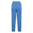 thumbnail image 4 of Womens Cotton Sweatpant Cross Elastic Waisted Joggers Long Pant with Pockets Fall Casual Sports Trousers (L, Blue), 4 of 7