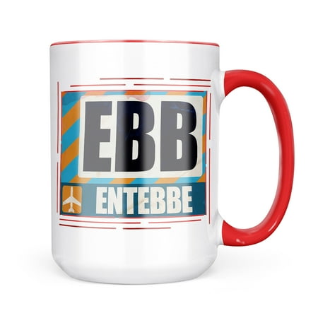 

Neonblond Airportcode EBB Entebbe Mug gift for Coffee Tea lovers