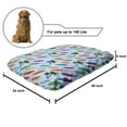thumbnail image 2 of Surfboard Pet Bed, Exotic Hawaii Vacation Palm Trees and Colorful Boards Water Sports Fun Activities, Resistant Pad for Dogs and Cats Cushion with Removable Cover, 24" x 39", Multicolor, by Ambesonne, 2 of 4