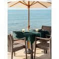 thumbnail image 3 of Outdoor Tablecloth with Umbrella Hole for Patio/Picnic/Party/Camping, Dark Green Forest Waterproof Table Cloth Square Cover Washable, Nature Mountain Pine Tree Vintage (60"x 60"), 3 of 9