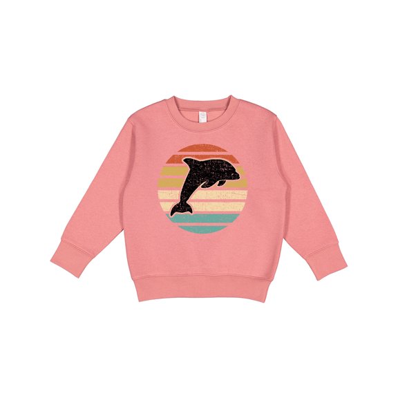 Inktastic Dolphin Cute Beach and Vacation Toddler Sweatshirt