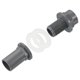 thumbnail image 5 of Adaptador de conector de tubo recto de ajuste de tanque de agua de PVC ID de 3/4" Uxcell, gris 1, 5 of 6
