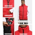 thumbnail image 5 of Y.F.H sunbest Men's Puffer Vest Sleeveless Jacket Outdoor Winter Warm Lightweight Quilted Outerwear Vest, 5 of 6