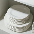 thumbnail image 3 of Stone Lain Quadro 4-Piece Dinner Plate Set Porcelain, Service for 4, White, 3 of 6