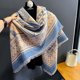 thumbnail image 3 of Poncho cálido de lujo de cachemira para invierno para mujer, bufanda cuadrada grande con estampado, chal, manta de pashmina gruesa para mujer, bufanda Echarpe 2024, 3 of 5