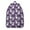 Purple French Bulldog, variant on Pitbull Dog and Footprint Backpack for School,Cute School Bag,Schoolbag with Adjustable Shoulder Straps & Padded Back,15.7"x11.8"x5.5"