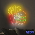 thumbnail image 5 of Handmadetneonsign Fries and Hamburger Neon Sign, Funny Fast Food Led Sign, Restaurant Kitchen Wall Decor 79236, 5 of 5