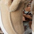 thumbnail image 3 of Women's Winter Boots Plush Lined - Orthopedic Arch Support Slip On Snow Booties, Warm Faux Fur Lining Anti-Slip Flat Shoes for Outdoor Walking, Casual Short Boots, 3 of 4