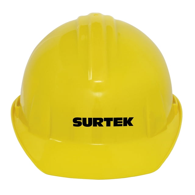Casco De Seguridad SURTEK Ajuste De Matraca Amarillo 137308