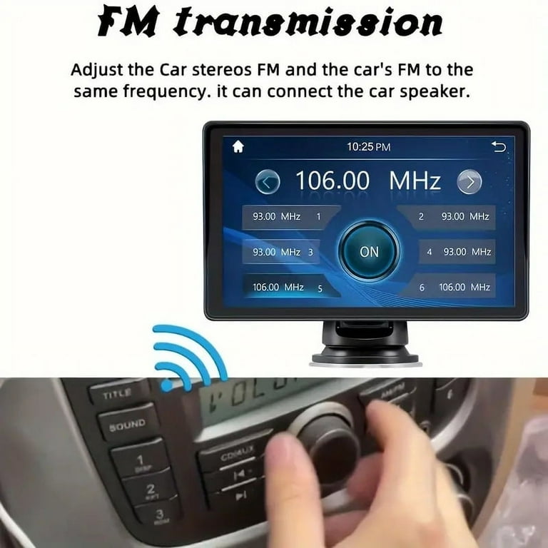 7 Universal Wireless Carplay Touch Schirm Wired Android Auto