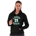 thumbnail image 4 of St Patrick's Day Lucky In Love Hoodie Sweatshirt Women Men Brisco Brands S, 4 of 6