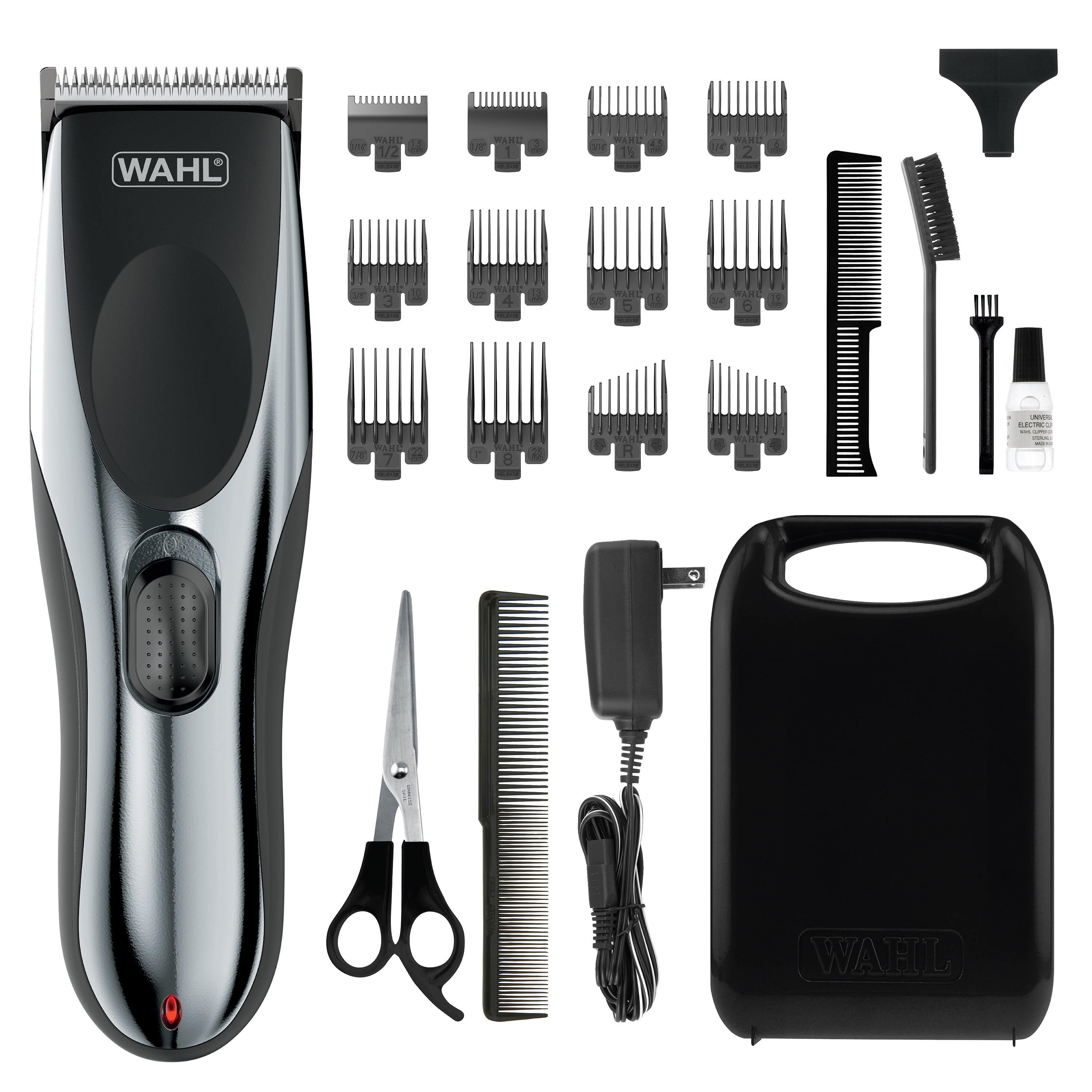 Wahl Haircut Beard Cordless Trimmer Kit Men or Women 22pc Black 9639 2201 Walmart