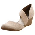 thumbnail image 1 of Zapatos de Cuña Anne Klein Tara Lino Natural Talla 8.5 US, 1 of 7