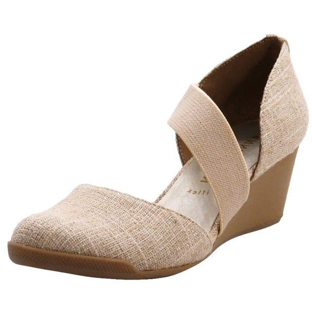 Zapatos de Cuña Anne Klein Tara Lino Natural Talla 8.5 US