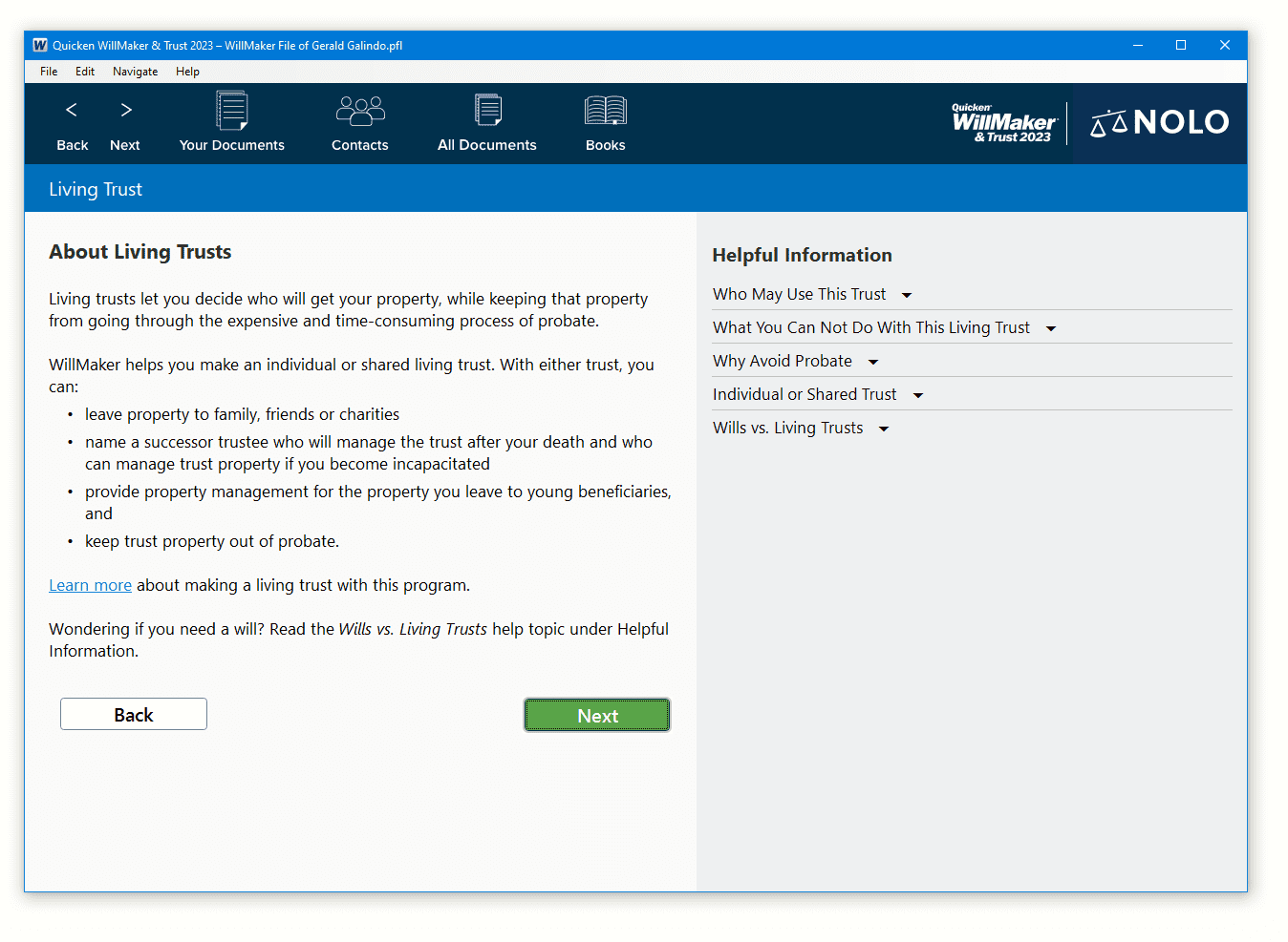 Buy Individual Software PVEWM23 Quicken WillMaker & Trust 2023 Online