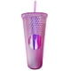 thumbnail image 1 of Vaso rosa transparente Brandtrendy Texturizado 710 ML, 1 of 3