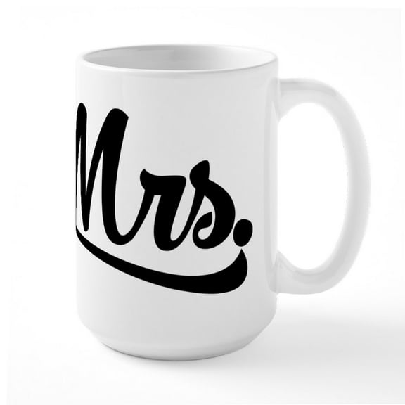 CafePress - Mrs. - 15 oz Ceramic Large White Novelty Mug