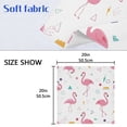 thumbnail image 5 of 4 Pack 20'' x20" Satin Table Napkins Dinner Napkins for wedding Party Decoration events Cute Flamingo Pattern, 5 of 6