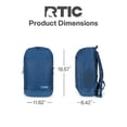 thumbnail image 6 of RTIC Road Trip Backpack, Water Resistant, Mesh Back Panel, 20 Liters, Navy & Denim, 6 of 7