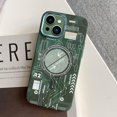 thumbnail image 3 of Compatible with iPhone 15 Luminous Case Glow in The Darkness Noctiluncent Fluorescent Case with Wireless Charging for Women Men Slim Soft Bumper Protector Shockproof Phone Cover, Green, 3 of 8