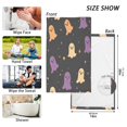 thumbnail image 6 of Yayeee 2 Pack Hand Towels for Bathroom 100% Cotton 16" x 28" Soft Absorbent Kitchen Towel, Black Halloween Ghosts, 6 of 7
