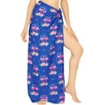 thumbnail image 2 of LA LEELA Women's Bikini Beachwear Sarong Coverups Swim Cover up Summer Wraps Skirt Swimwear Beach Wrap Skirts for Women One Size Cobalt, Flamingo, 2 of 4