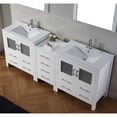 thumbnail image 3 of Virtu USA Dior 82" Ceramic Double Bathroom Vanity Cabinet Set in White, 3 of 6