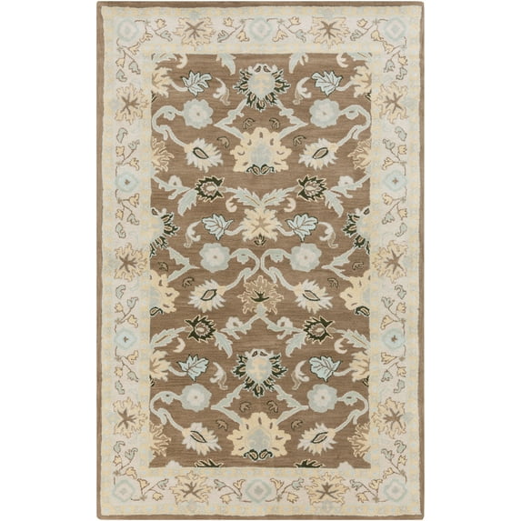 Traditional CAE1127-58 Area Rug Rectangle 5' x 8'