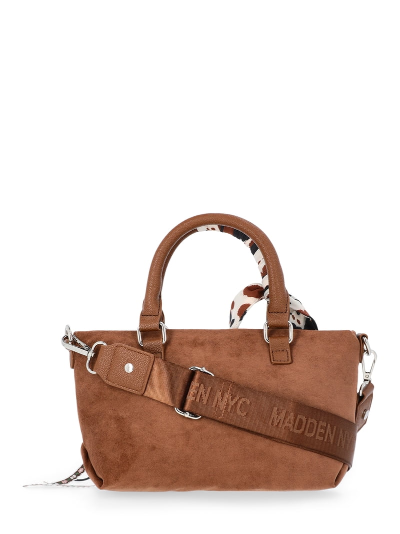 Madden NYC Women's Small Top Handle Satchel, Brown - Walmart.com