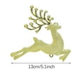 thumbnail image 2 of Red Christmas Tree Ornament Deer 5Pcs Set Shimmering Hanging Baubles Red Gold Silver Party Decoration For Home Office Bubble Bag Packaging Added Fee, 2 of 3