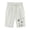 White, variant on WREESH Womens Summer Shorts Printed Five Points Plus Size Cotton Linen Shorts Casual Shorts Olive Green